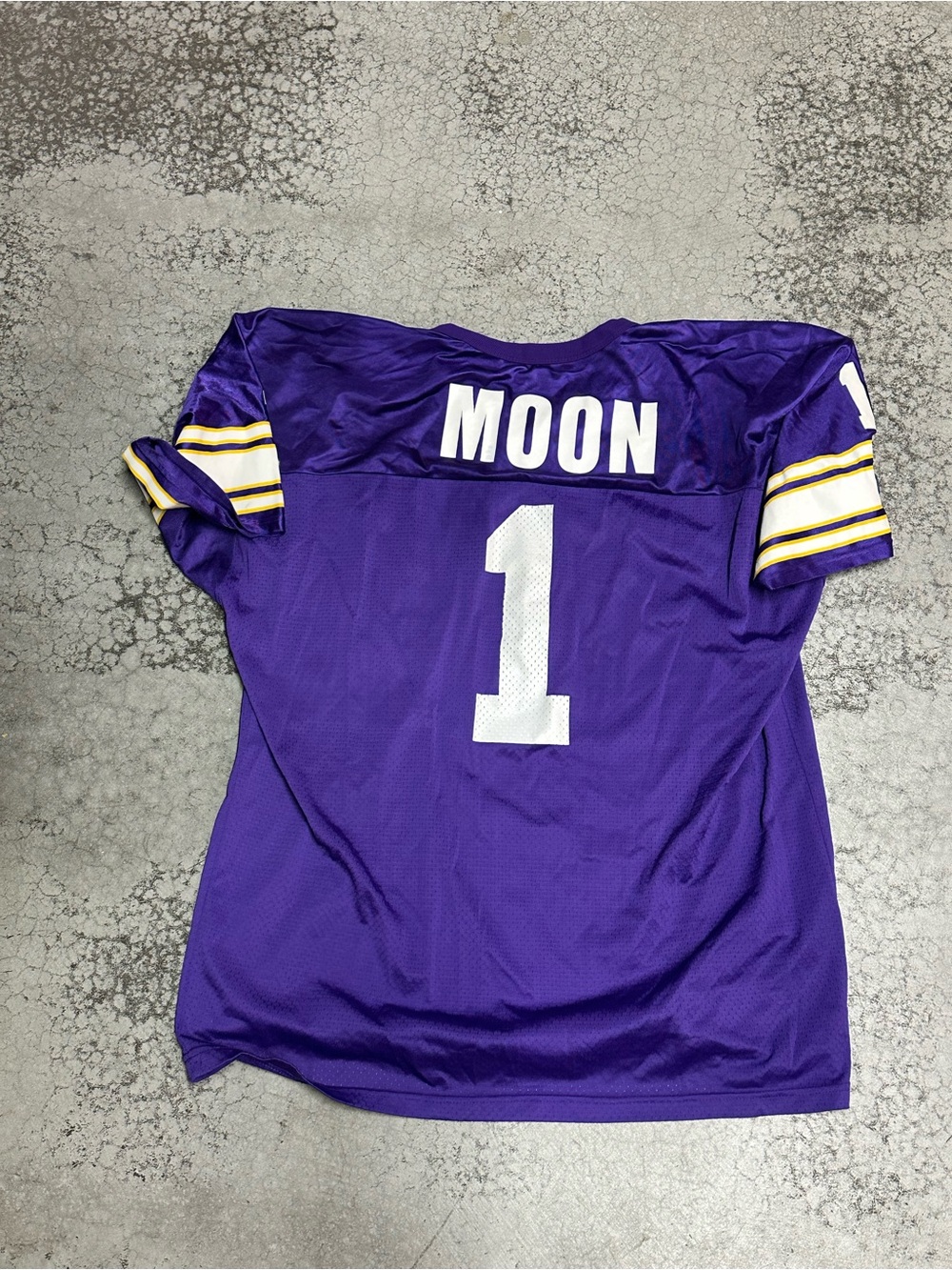 Vintage Minnesota Vikings Warren Moon #1 Champion NFL Football Jersey 48